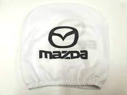 Чохли на підголівники білі (2 шт.) MAZDA