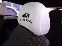 Чехлы на подголовники белые (2 шт) LADA