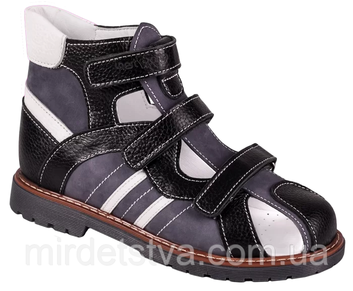 Шкільні ортопедичні сандалі для хлопчика з твердим задником 4Rest Orto 06-149 Форест Орто розмір 31-36, фото 1