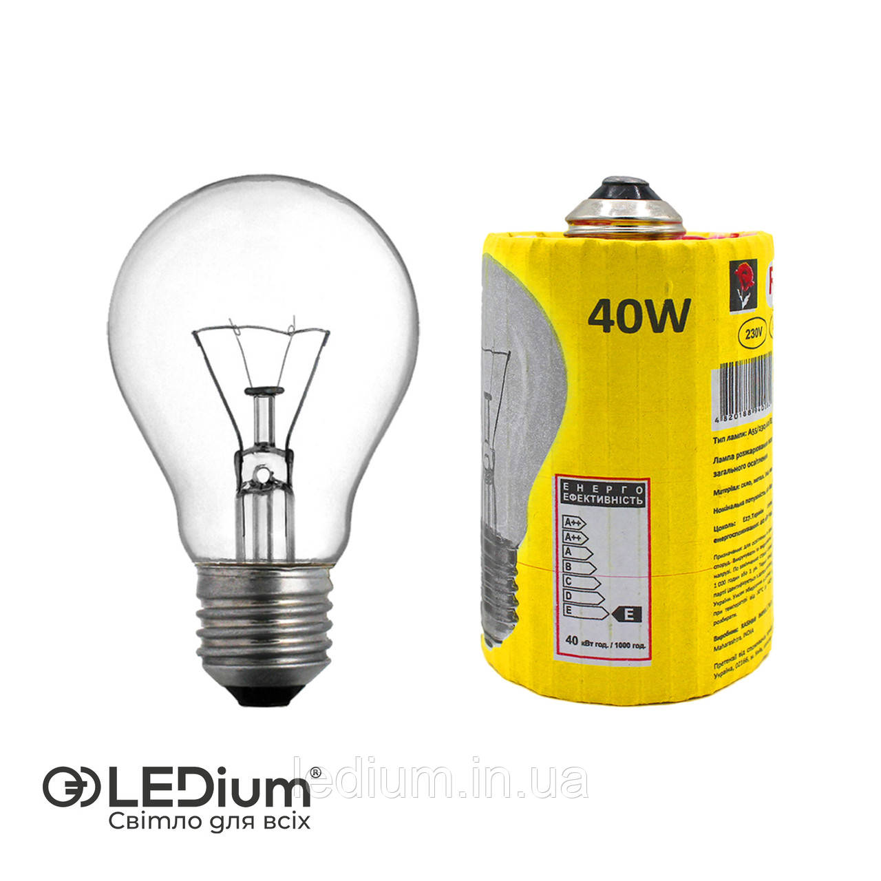 Лампа розжарювання 40 Ват Е27 ReD MaC