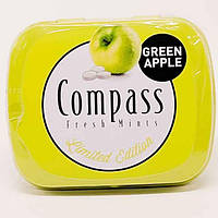 Леденцы Compass Green Apple со вкусом яблока 12шт по 14g без сахара Германия