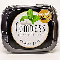 Леденцы Compass Menthol extra strong 12шт по 14g мятные без сахапа Германия