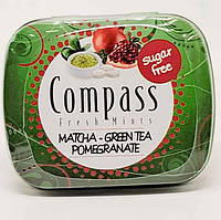 Леденцы Compass Matcha Green Tea Pomegranate 12шт по 14g со вкусом граната без сахара Германия