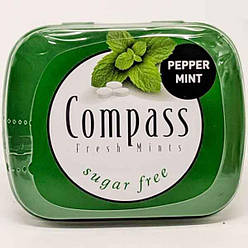 Льодяники Compass Pepper Mint 12 шт по 14g мятні безцурку Німеччина