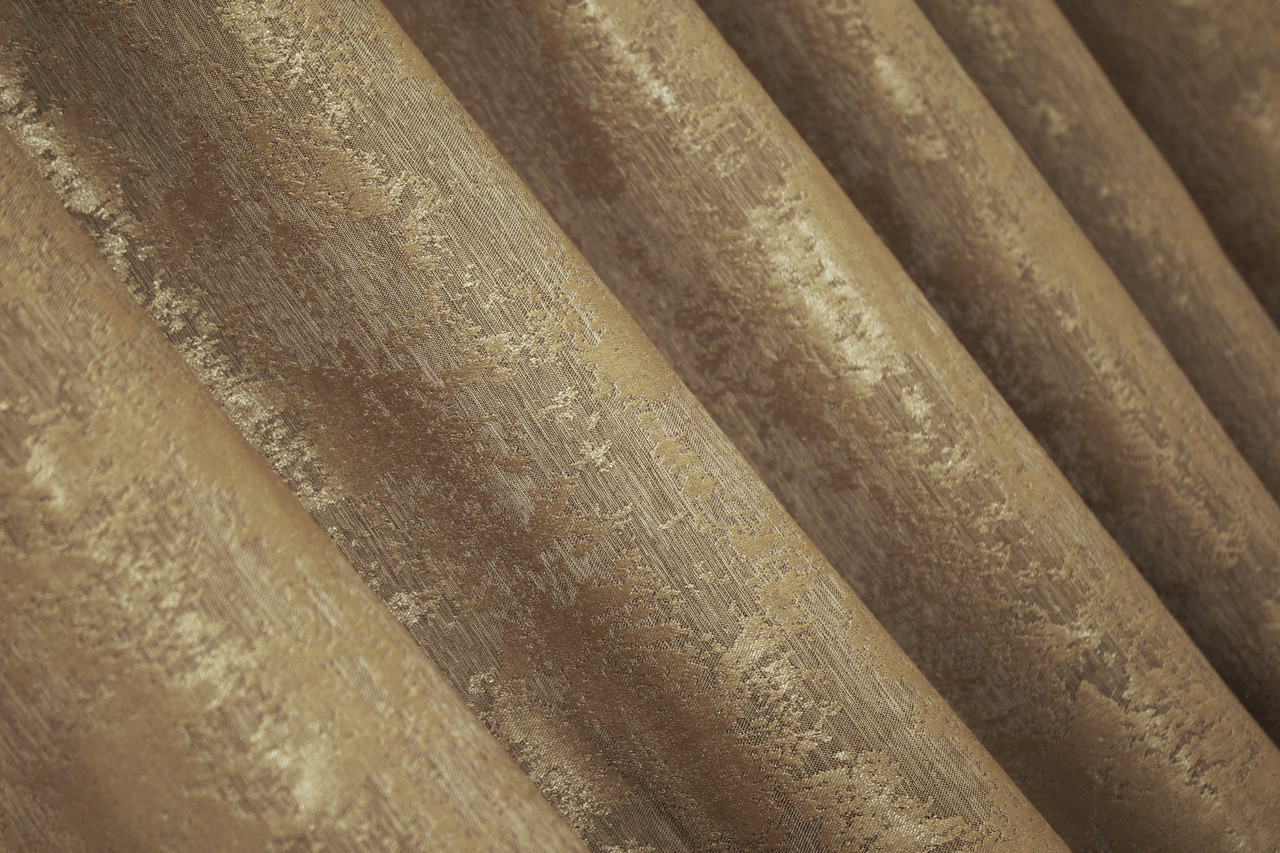 Шторна тканина жакард, колекція "Sultan YL", Туреччина, висота 2,7м. Колір медово-золотистий. Код 1205ш, фото 1