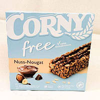 Батончик без сахара Corny Free Nuss Nougat 6 шт всего 120 грам, Питательные батончики