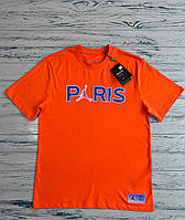 Мужская футболка Nike Jordan Paris оранжевая спортивная футболка Найк Турция fms
