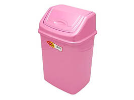 Відро для сміття з кришкою, що хитається Відро для сміття пластикове №2 4180 Senyayla Plastik 23*18,5 cm H 36 cm