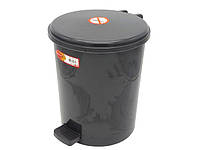 Відро для сміття з педаллю Відро для сміття з кришкою пластикове №3 4231 Senyayla D 27 cm H 33 cm 15 літрів