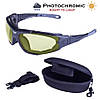 Окуляри фотохромні (захисні) Global Vision Shorty Photochromic (yellow) Anti-Fog, фотохромні жовті ***, фото 2