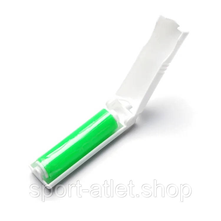 Багаторазовий липкий ролик для чищення одягу Semi Mini складаний, Green