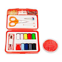 Компактный набор для шитья insta sewing kit tasy to thread в пластиковом кейсе Красный
