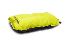 Самонадувна подушка для подорожей Naturehike Yellow, надувна подушка для сну з чохлом, фото 3