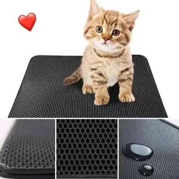 Водонепроникний килимок для котячого туалету двошаровий 30х30