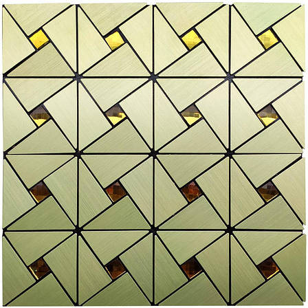 Самоклеюча алюмінієва плитка зелене золото зі стразами SW-00001172 (D), фото 2