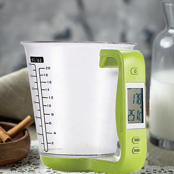 Електронні ваги кухонні професійні, мірна склянка з вагами