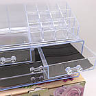 Акриловий органайзер для косметики (24x19x15) Cosmetic Storage Box / Настільний бокс для косметики, фото 6