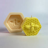 Силиконовая форма для свечи "Пчелка мини" молд для воска мыла