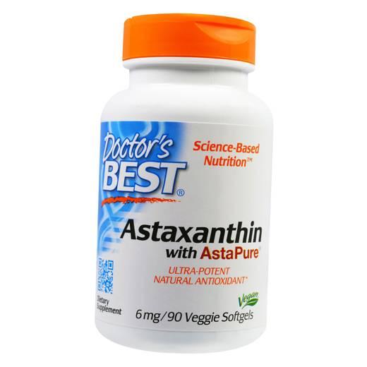 Астаксантин с AstaReal Astaxanthin 6 Doctor's Best 90вег.гелкапс