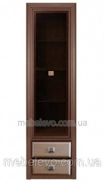 Вітрина Коен МДФ REG1W2S 2005х585х400мм венге магія + штрокс темний Гербор