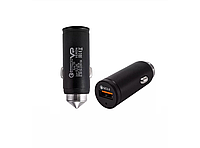 Автомобильная быстрая зарядка Veron T05 QC3.0 Metal Car Charger, 18W