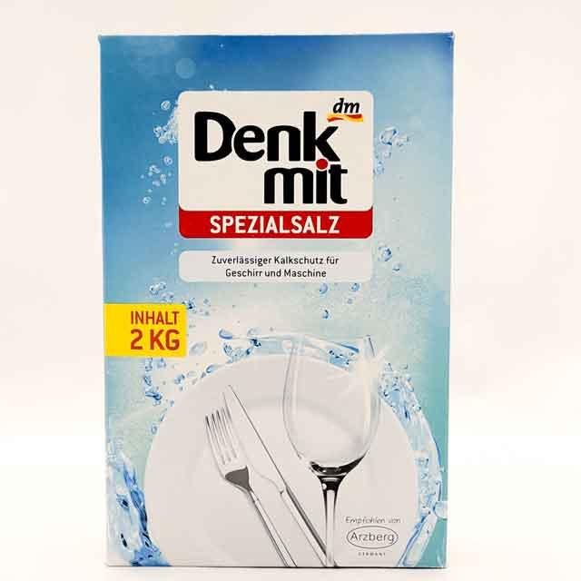 Сіль Denkmit Spezialsalz для посудомийної машини 2 кг Німеччина, Сіль для пом’якшення води