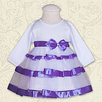 Платье детское Маленькая леди Бетис интерлок 62 цвет фиолетовый