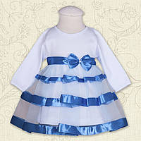 Плаття для дівчинки Маленька леді Бетіс інтерлок 56 колір блакитний