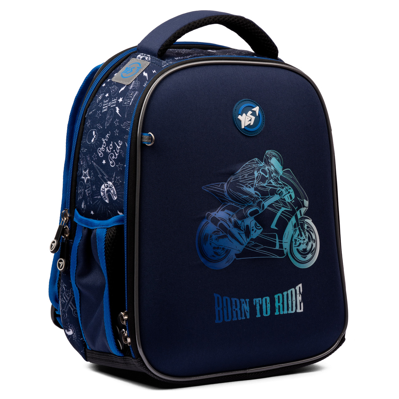 Рюкзак шкільний каркасний YES H-100 Born to Ride