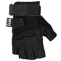 Оригінальні тактичні рукавиці MFH Tactical Gloves Pro Fingerless - Black (15553A)