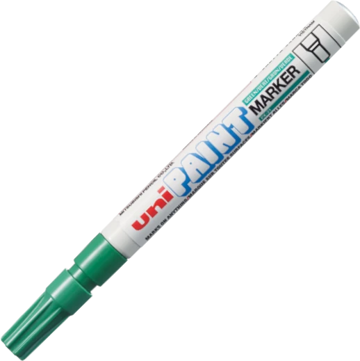 Маркер технічний перманентний (1.2 мм, зелений) uni PAINT PX-21