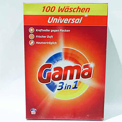 Універсальний пральний порошок Gama Universal 100 прань 6,5 кг Іспанія