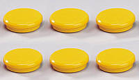 Магниты для маркерных досок DAHLE, 24мм, желтые, уп/6 шт.