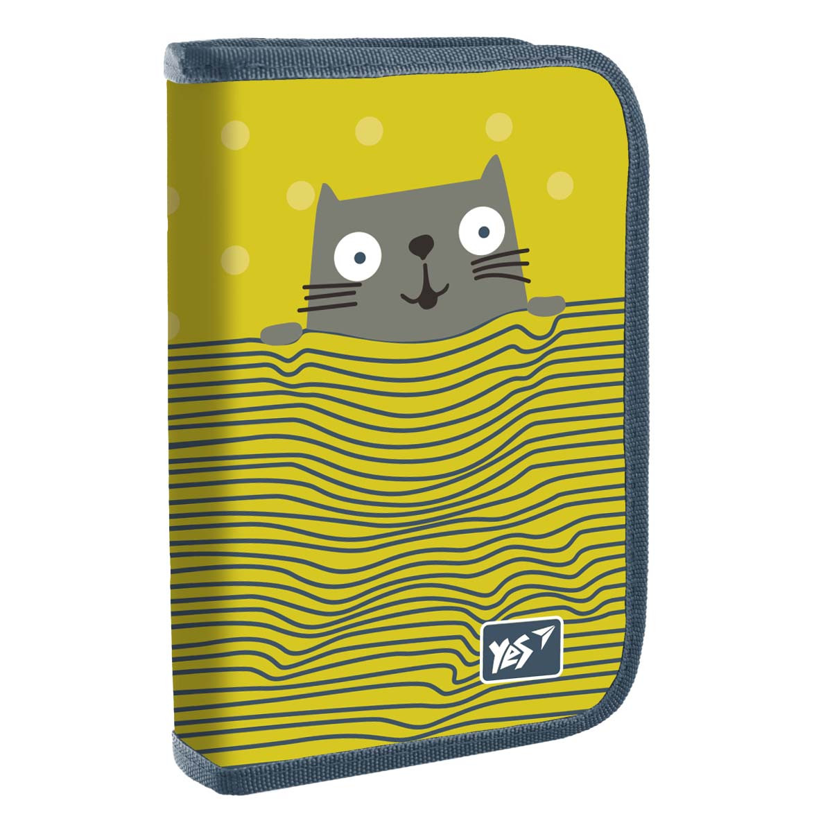 Пенал твердий YES одинарний з двома клапанами HP-04 Kitty