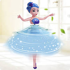 Інтерактивна іграшка літаюча від руки лялька фея Flying Fairy, сенсорна чарівниця рожева 20 см, фото 3