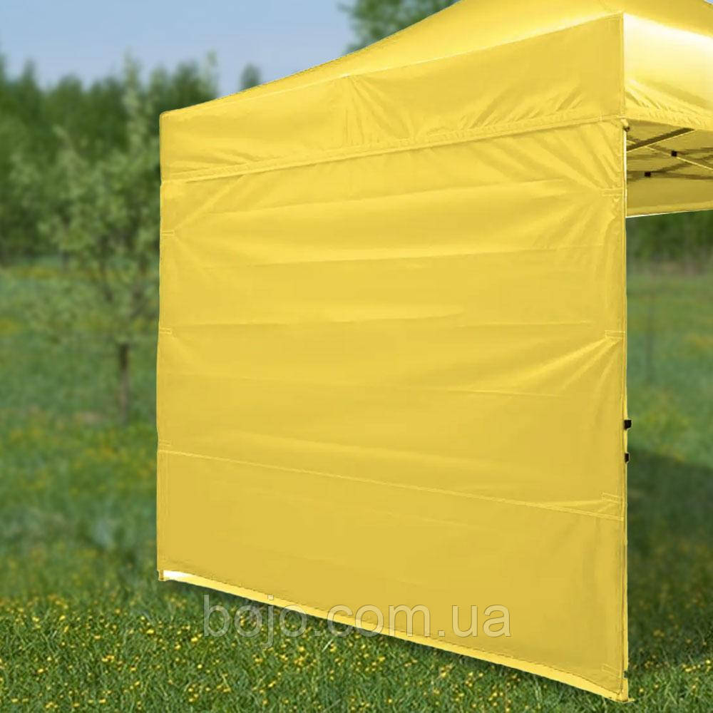 Бокова стінка на шатер/палатку 9 м, 3 стінки 3х3 м, Жовтий