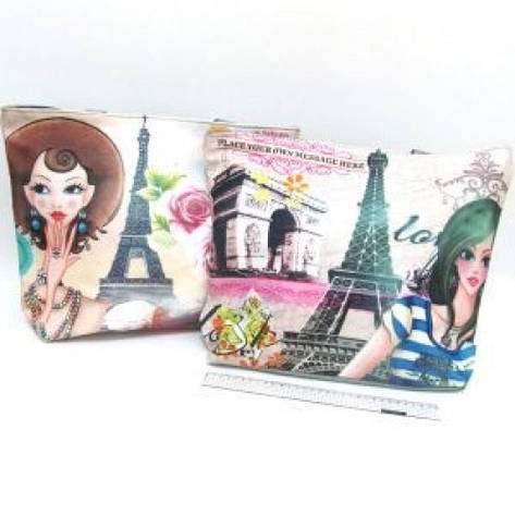 Сумка пляжна 0399 DSCN Париж 43*32*9 см, 2 різновиди, фото 1