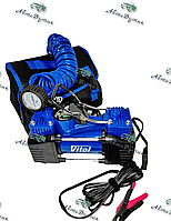 Автомобільний компресор Vitol двопоршневий насос для накачування коліс