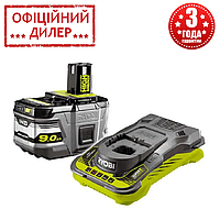 Аккумулятор 9 Ah с зарядным RYOBI RC18150-190 ONE+ 18В, 9 А\ч YLP