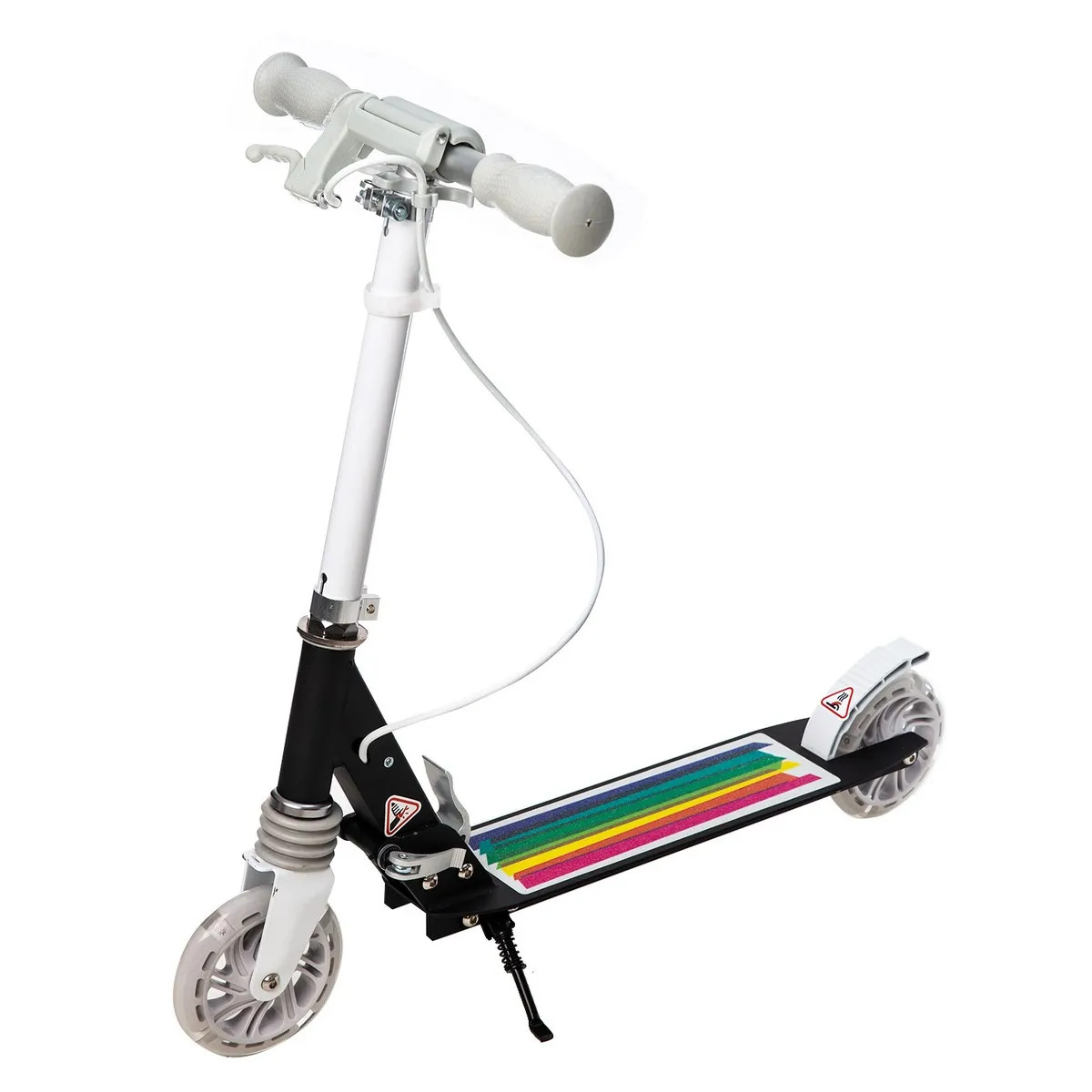 Самокат двоколісний складаний Urban Scooter 120, ручне гальмо, колеса 120 мм, Чорний