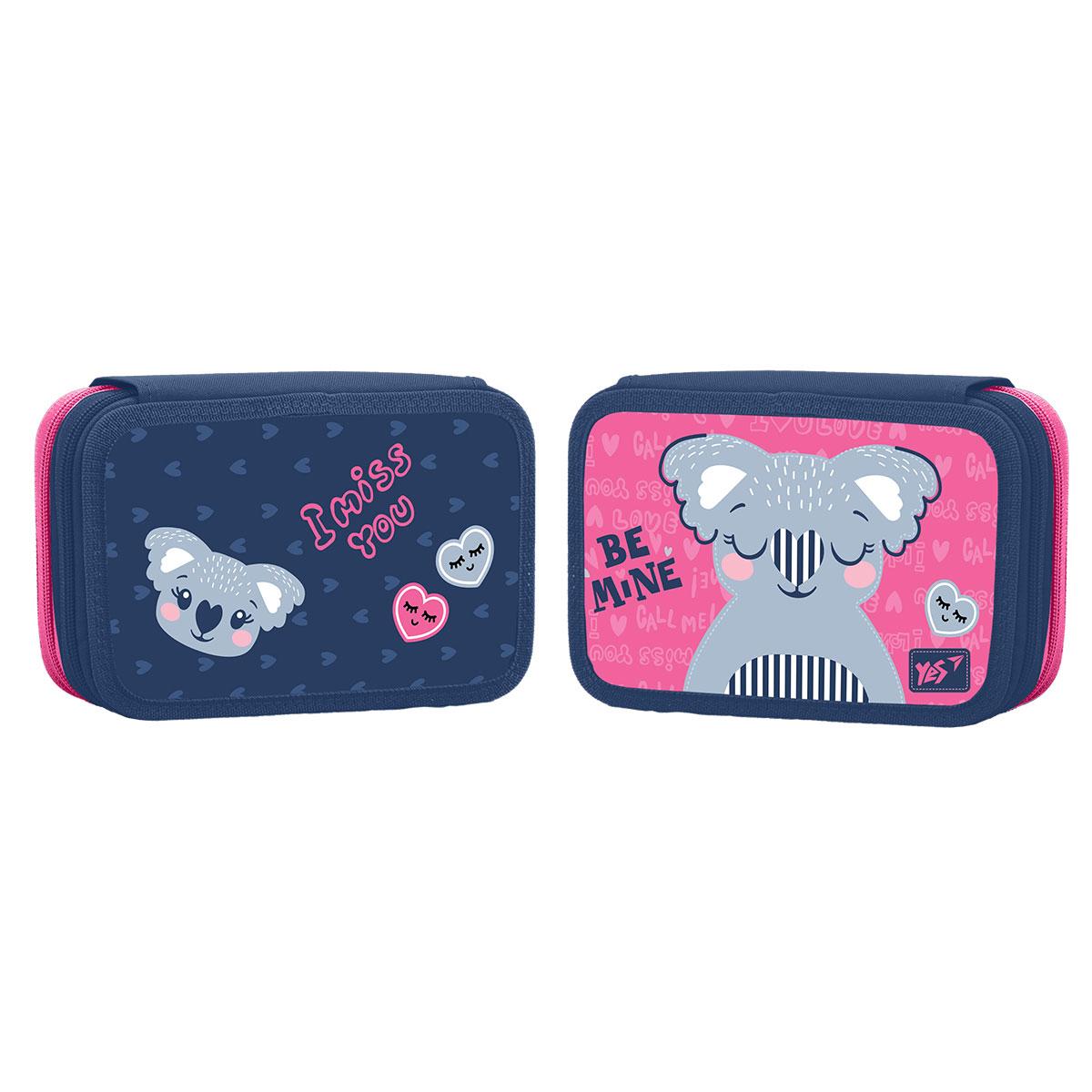 Пенал твердий YES твердий подвійний HP-01 Hi, koala!, фото 1