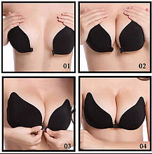 Бюстгальтер-невидимка Invisible Bra розмір C, Силіконовий бюстгальтер-невидимка Чорний, фото 5
