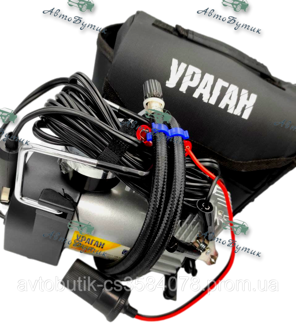 Компресор автомобільний Ураган 12 В - фото 1 - id-p1587275556