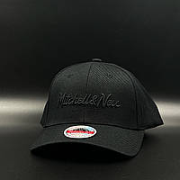 Оригинальная черная кепка Mitchell & Ness Pinscript Redline