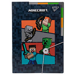Папка YES А4 з 3 роздільниками "Minecraft"