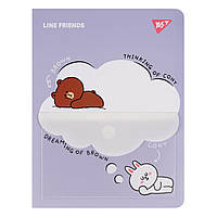 Папка на 20 файлов YES А4 "Line Friends" с карманом