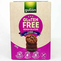 Печиво Без Глютену і Лактози з Шоколадною Крихтою Gullon Gluten Free Cookies Chocolate 200 г Іспанія