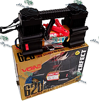 Компресор автомобільний VOIN 28 Amp, 80л (клеми) 2-ух поршневий