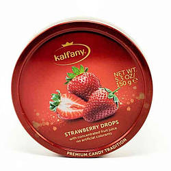 Льодяники полуничні в банці Kalfany Strawberry candies 150 грам Німеччина