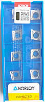 Токарные пластины 10 шт для алюминия и цветным металлам Korloy Корея CCGT09T304-AK 9,52х9,52 комплект из 10 шт